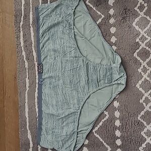 Voglo Size 4X Green/Grey Lace Trimmed Cotton Brief Underwear